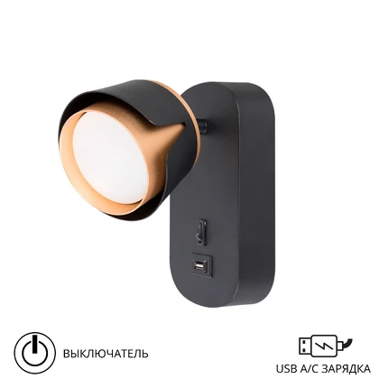 Спот Arte Lamp AMAKS A8026AP-1BK